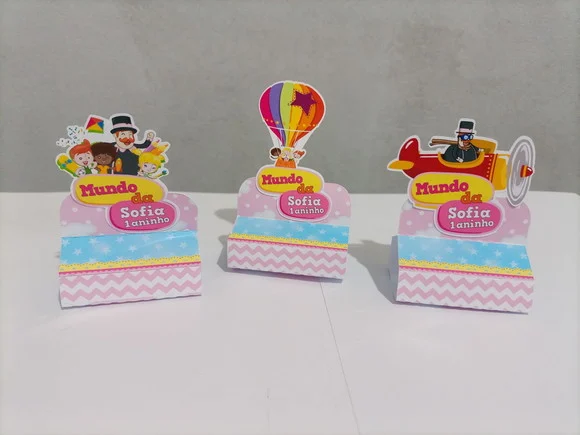 Kit 50 Pçs Mundo Bita Rosa