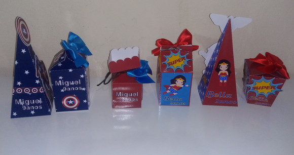 Kit 60 Cx Capitão América e Muller Maravilha + Brinde - foto 2