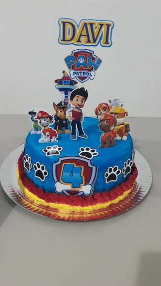 Topo de Bolo Patrulha Canina