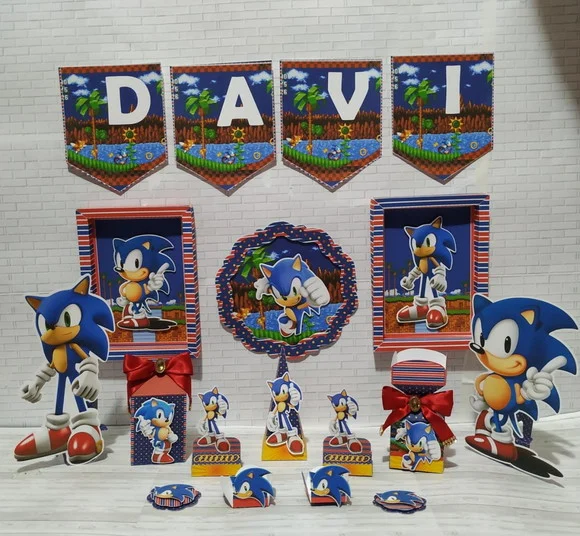 Kit Festa So Um Bolinho Sonic