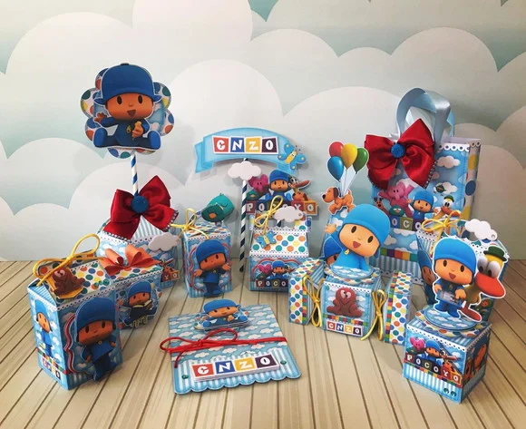 Kit Festa 30 Unidades Pocoyo + 15 Tags de Brinde - foto 1