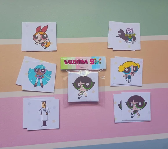 Jogo da Memória Aniversário Infantil Meninas Super Poderosas - foto 1