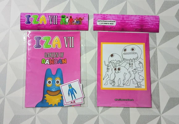 Álbum de Figurinhas e Colorir Tema Garten Of Banban 10x15