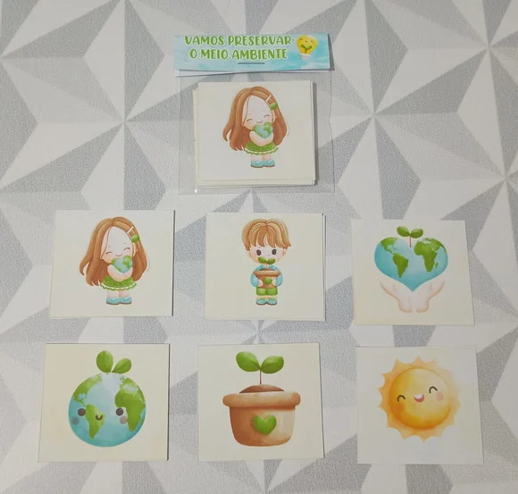 Jogo da Memória Brinde Personalizado Meio Ambiente - foto 1