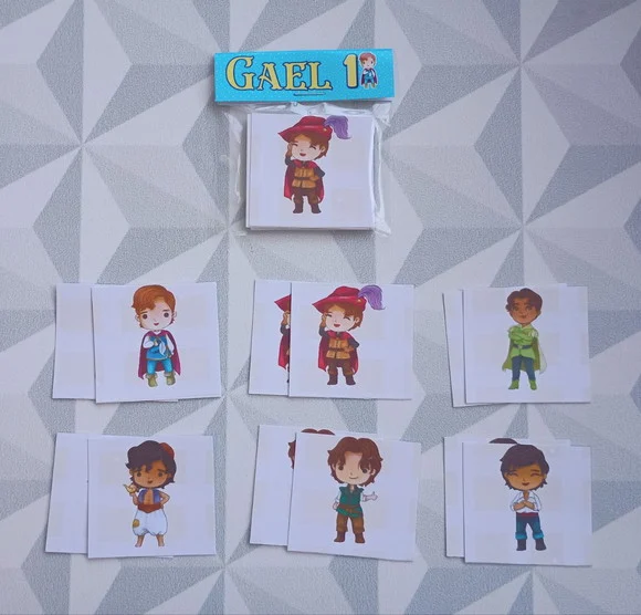 Jogo da Memória Brinde Personalizado Príncipes Cute - foto 1