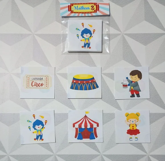 Jogo da Memória Brinde Personalizado Circo - foto 1
