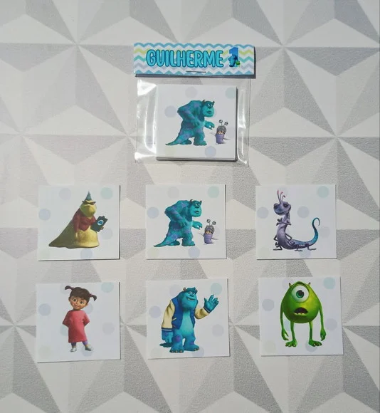 Jogo da Memória Brinde Personalizado Monstros Sa - foto 1
