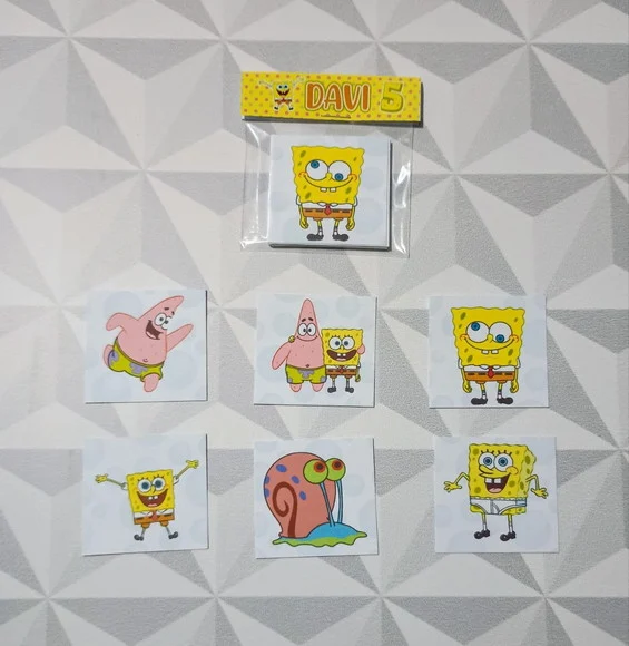 Jogo da Memória Brinde Personalizado Bob Esponja - foto 1