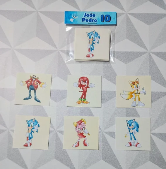 Jogo da Memória Brinde Personalizado Sonic - foto 1