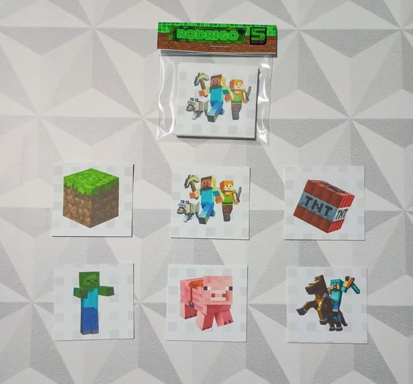 Jogo da Memória Brinde Personalizado Minecraft - foto 1