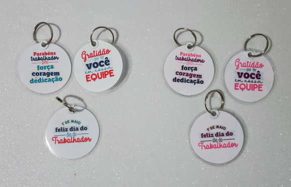 Chaveiro Brinde Personalizado Dia do Trabalhador - foto 1