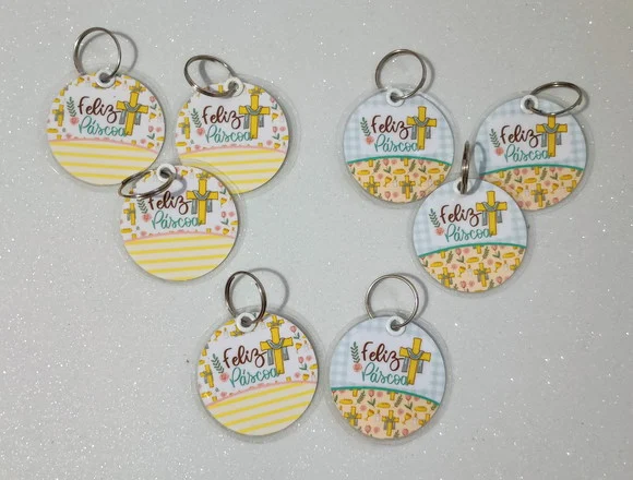 Chaveiro Lembrancinha de Páscoa Cristã Brinde Personalizado - foto 1