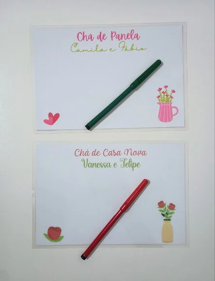 Lousa Personalizada com Imã Lembrança Chá de Panela - foto 1