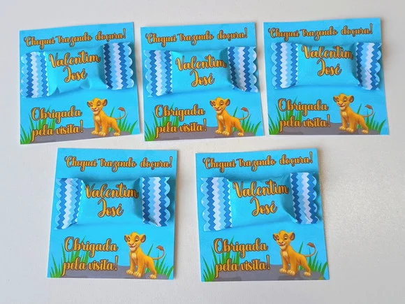 Card com Bala Personalizada Lembrança Maternidade - foto 1