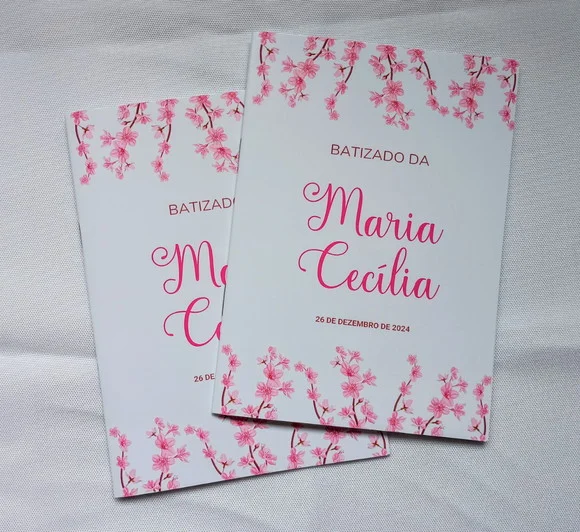 Livrinho de Orações Personalizado - Floral Rosa - foto 1