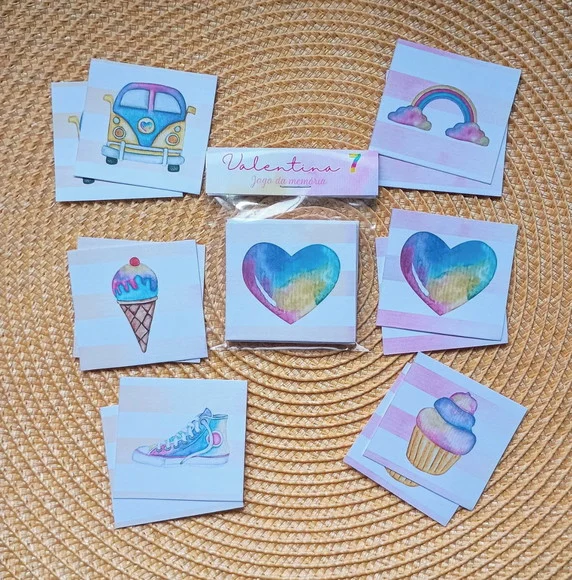 Jogo da Memória Tie Dye Good Vibes Brinde Personalizado - foto 1