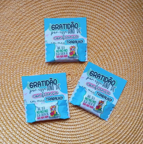 Card com Bala Personalizada - Brinde de Fim de Ano - foto 1