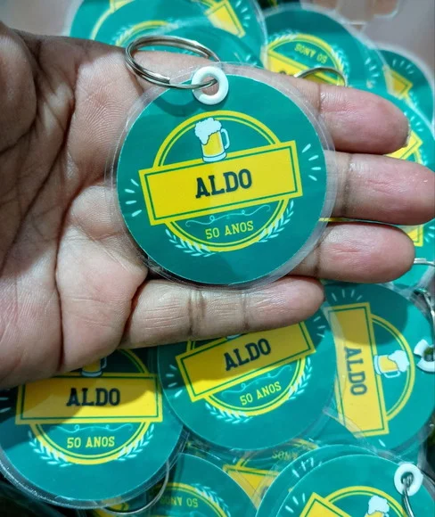 Chaveiro Plastificado Lembrancinha Personalizada - foto 1