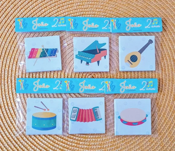 Jogo da Memória Instrumentos Lembrancinha Personalizada - foto 1