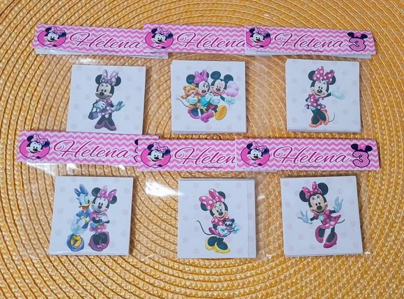 Jogo da Memória Minnie Rosa Brinde Personalizado - foto 1