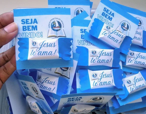 Card com Bala Personalizada - Brinde para Eventos em Geral - foto 1