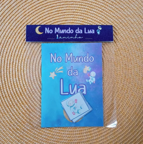Álbum de Figurinhas e Colorir no Mundo da Lua Lembrancinha