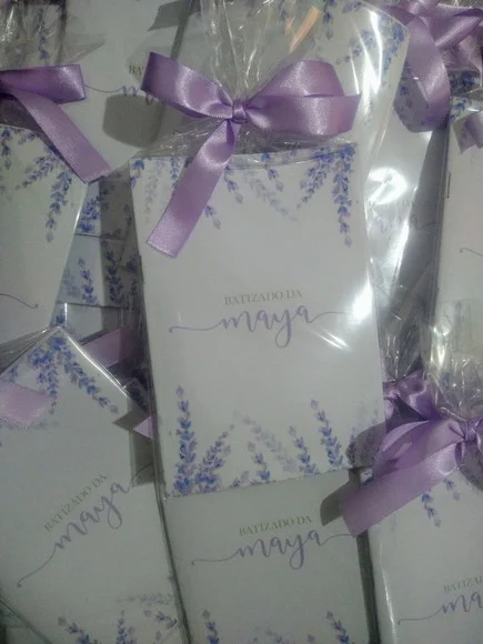 Livrinho de Orações Personalizado - Tema Lavanda Lilás