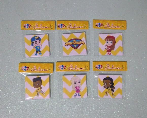 Jogo da Memória Aventureiros Lembrancinha Personalizada