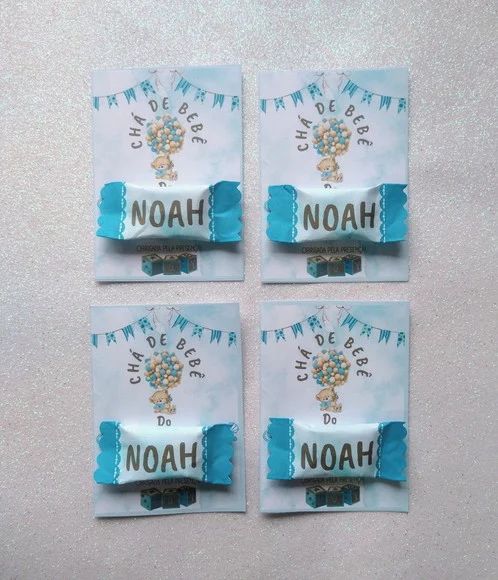 Card com Bala Personalizada - Criamos Todos os Temas - foto 1