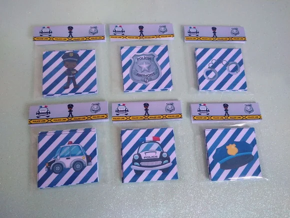 Jogo da Memória Tema Polícia Brinde Personalizado - foto 1