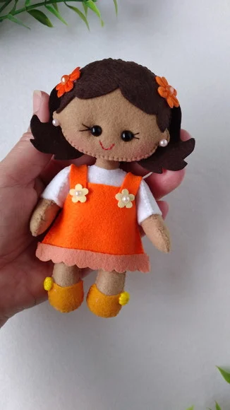 Boneca Mascote - Maio Laranja - 14cm - foto 1