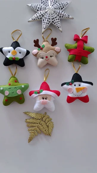 Kit Pingentes Estrelinhas de Natal - foto 1