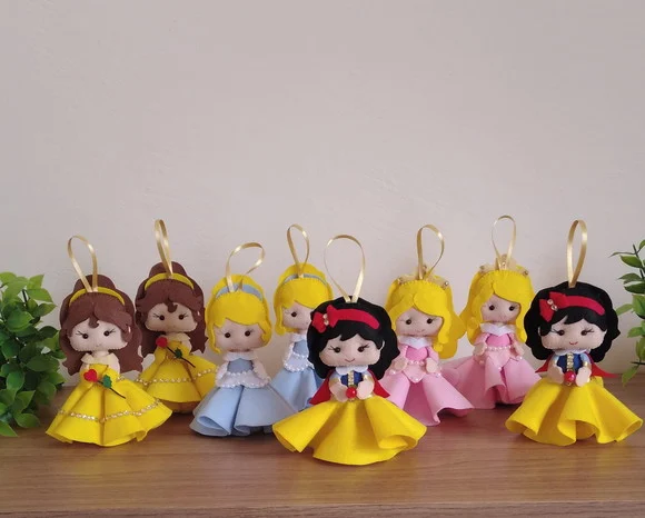 Kit Pingentes de Natal - Princesas - foto 1