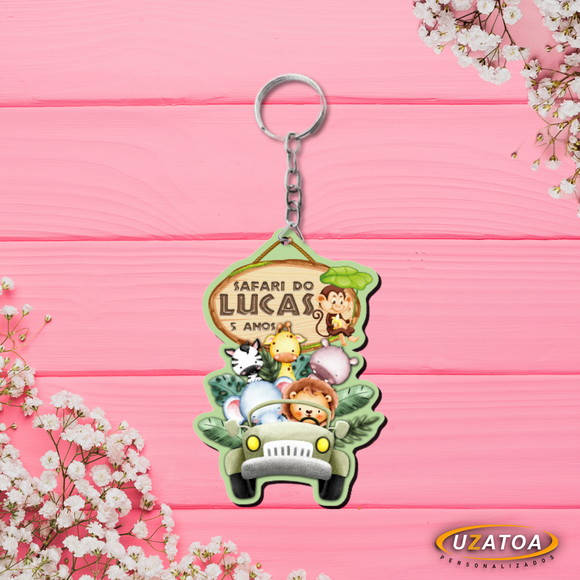 Chaveiro em mdf Personalizado - Safari - foto 1