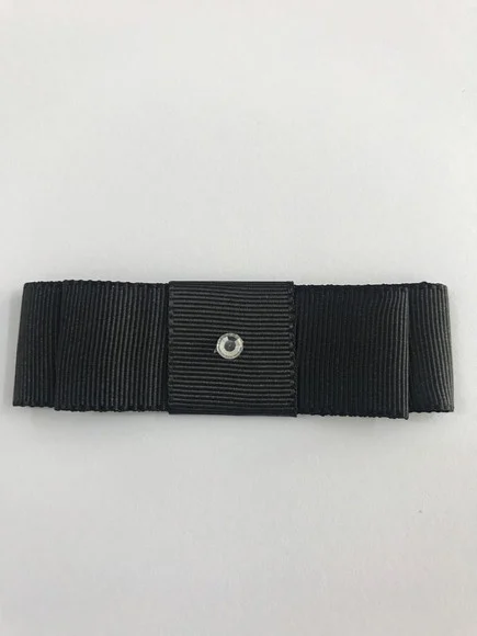 Laço Duplo preto com strass - foto 1
