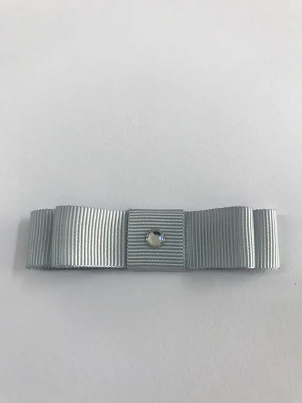 Laço Duplo cinza com strass - foto 1