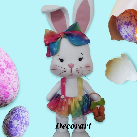 Coelhinho Decoração Páscoa Feltro - foto 1