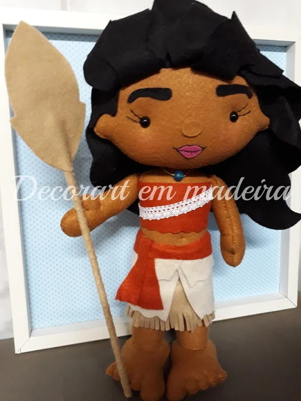 Moana Boneca Decoração em Feltro - foto 1