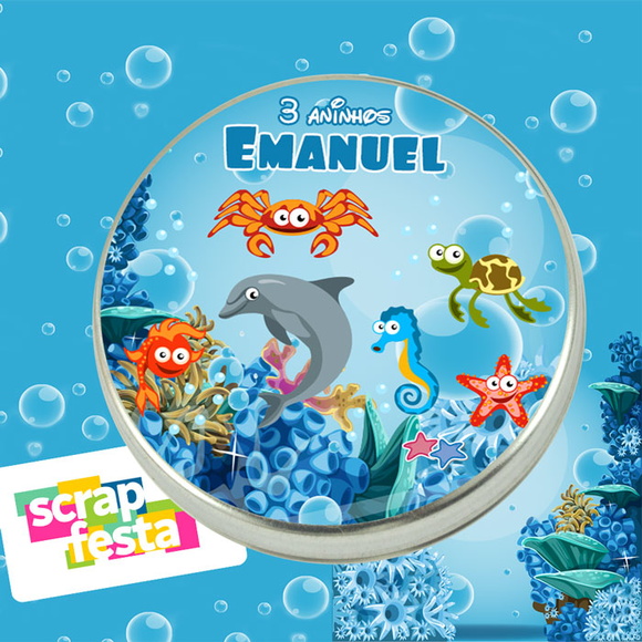 Latinhas Personalizadas Fundo do Mar