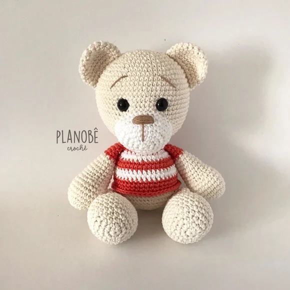 Ursinho Teddy Baby com Camiseta Amigurumi - foto 1