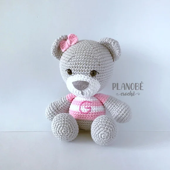 Ursinha Lilly Baby com Camiseta Amigurumi - foto 1