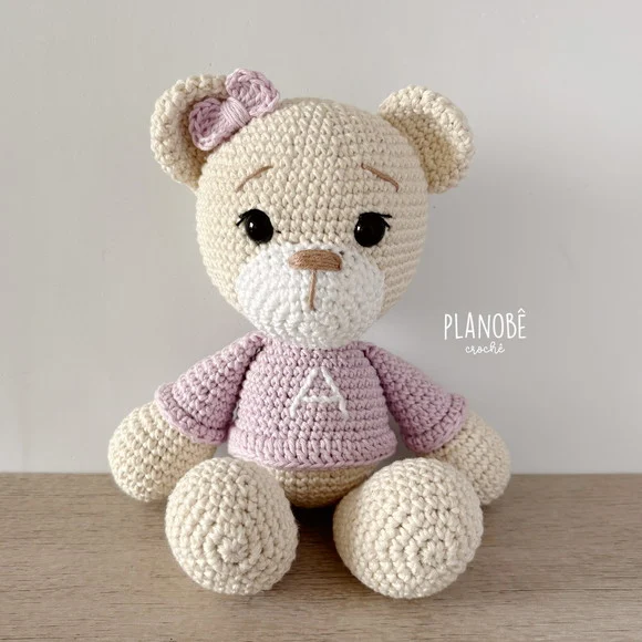 Ursinha Lilly Baby com Camiseta Amigurumi - foto 1