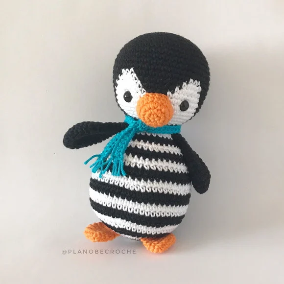 Pinguim Preto Amigurumi - foto 1