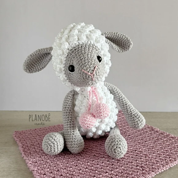 Ovelha Pipoca Amigurumi - foto 1
