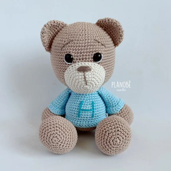 Ursinho Teddy com Blusão Amigurumi - foto 1