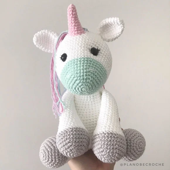 Unicórnio Candy Amigurumi