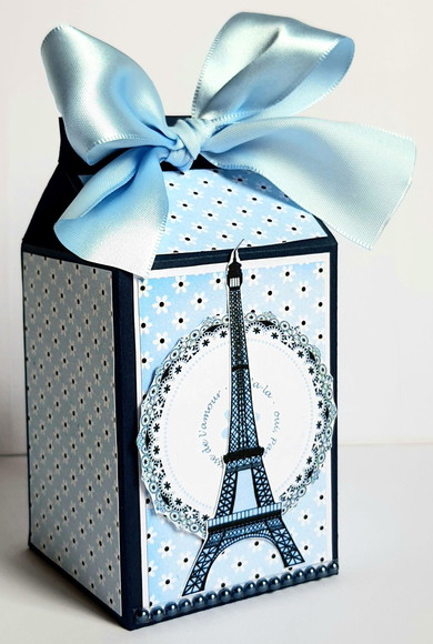 Caixa Milk Paris Azul - foto 2