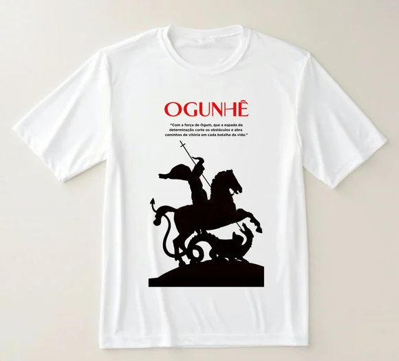 Camiseta São Jorge Ogunhê - Força, Proteção e Vitória - foto 1