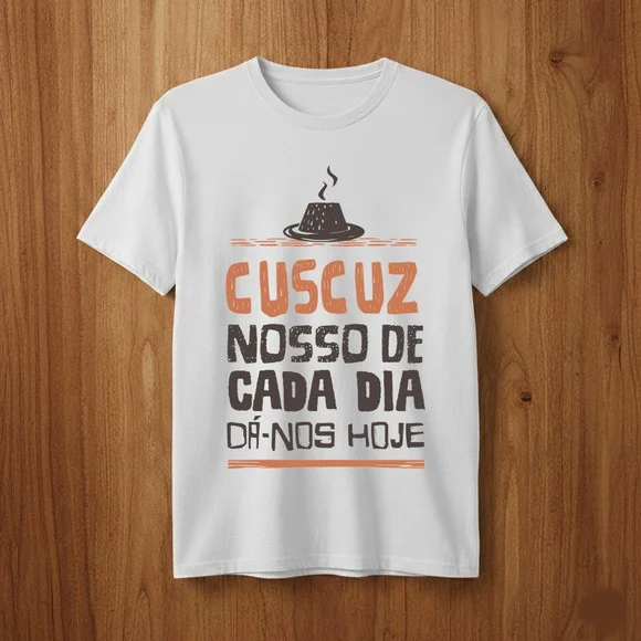 Camiseta Engraçada Cuscuz Nosso de Cada Dia - foto 1