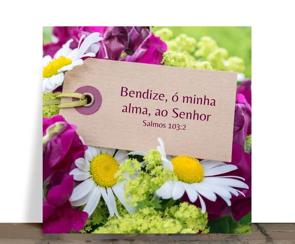 Azulejo Decorativo Bendize Ó Minha Alma Salmo 103 - foto 1